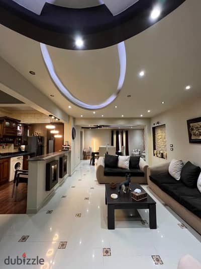 For Sale: Two stylish, combined apartments in the Badr El-Din buildings, Sheikh Zayed. Two combined apartments totaling 140 square meters, fully finished to a high-deluxe standard.