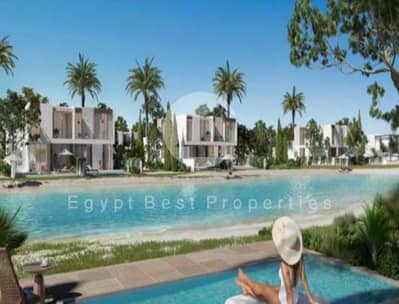 Chalet for sale in solare ras elhikma  direct lagoon Bahary 100%- North Coast.
