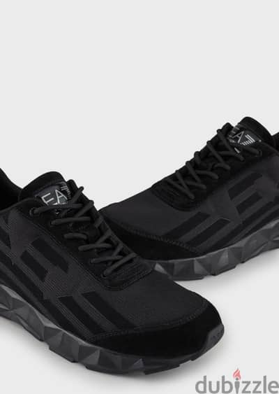 Original Emporio Armani EA7 Men C2 Ultimate Sneakers Black Size 45
