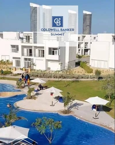 Receive a fully finished chalet with a double view in Mazarine, New Alamein, next to Alamein Towers, with installments over 12 years.