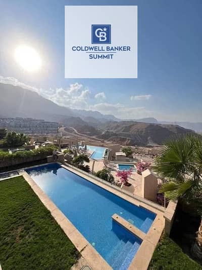 For quick sale A villa directly on the lagoon, fully finished, in Monte Galala, Ain Sokhna, ready for immediate occupancy (ready for inspection)