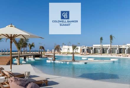 For sale Fully finished chalet with hotel-style double views in El Dabaa, next to La Vista Bay (D Bay Compound) on the North Coast