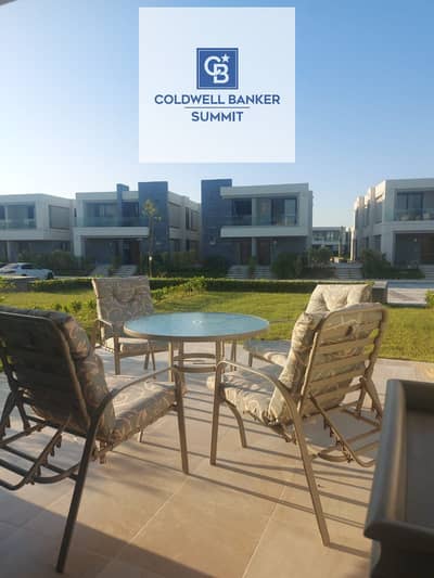 Chalet with 3 rooms in Garden 60m for sale, immediate delivery, furnished with kitchen and air conditioning, direct view of the sea and lagoon, directly in La Vista Ras El Hikma, North Coast with payment plans