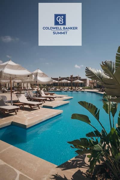 اقوي فرصة استثمار في الساحل الشمالي, serviced cabins صف اول علي البحر براس الحكمة في كومبوند جايا