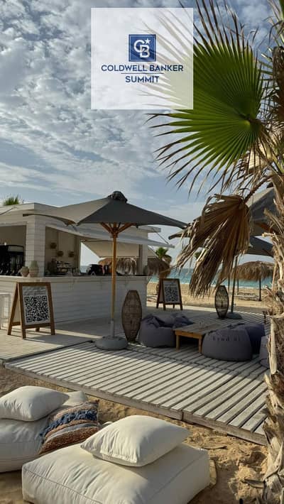 The best investment opportunity on the North Coast: serviced cabins first row on the sea at Ras El Hekma, within the Gaia compound.
