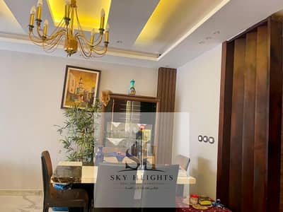 Furnished apartment for rent in Rehab City - Phase 3, near Gateway Mall - Mall 2, luxurious furnishings, ultra-super deluxe finishes, modern lighting,