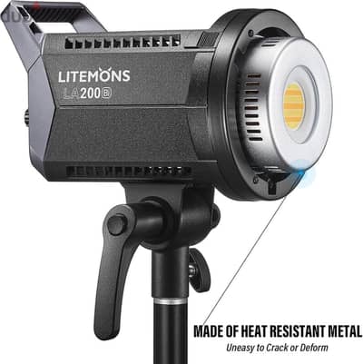 Godox Litemons La 200w bi color هيد إضاءة بحالته كسر زيرو للتجربة فقط