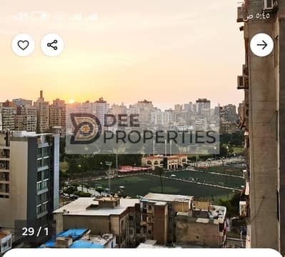 شقة مفروشة للإيجار 140م في سبورتنج | إطلالة مباشرة على نادي سبورتنج