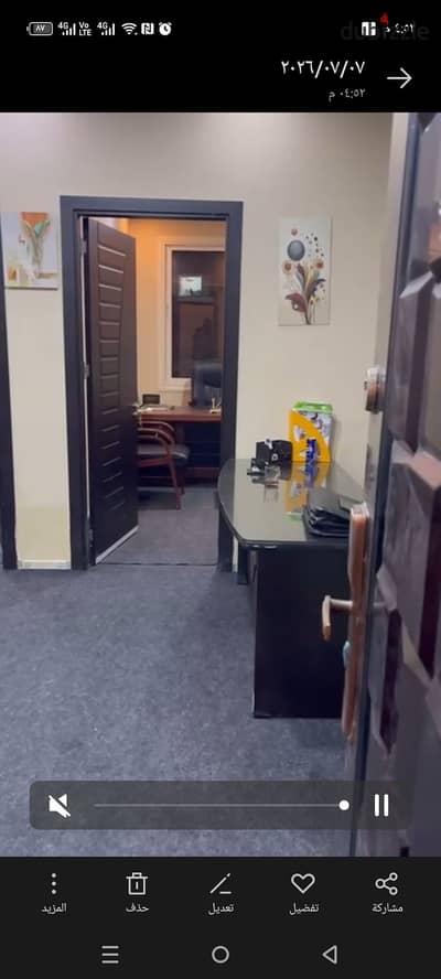 Office for rent with 3 ACs in Beverly Hills Compound Sheikh Zayed