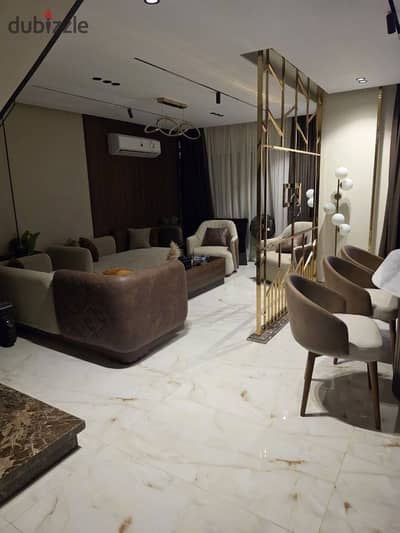  Furnished Penthouse for Rent – Fifth Settlement, New Cairo   Super Lux Finishing   Area: 220 sqm