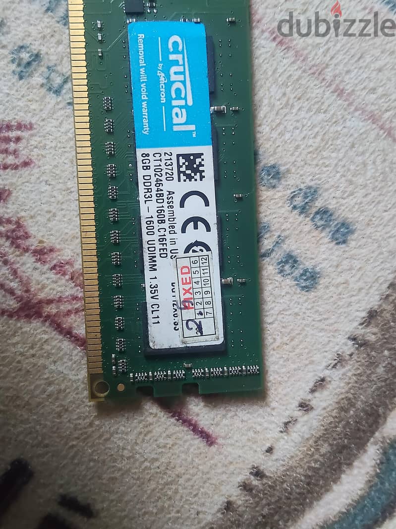 ram 8giga ddr3 1
