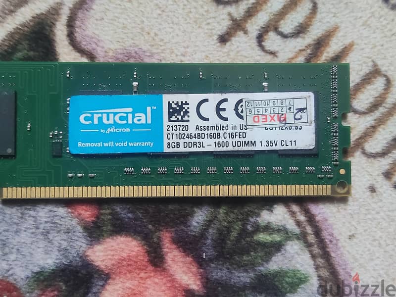 ram 8giga ddr3 2
