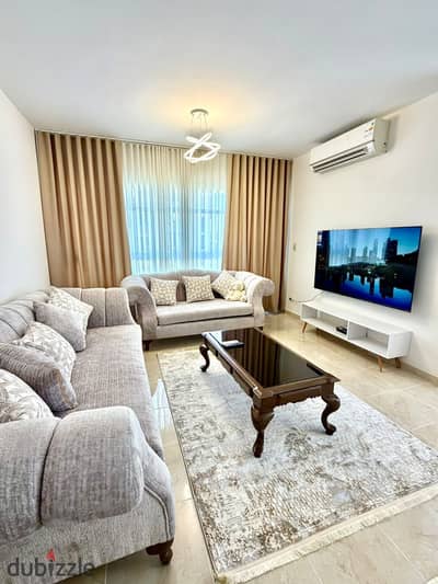 Apartment for Furnished Rent First Inhabitant B8 Super Lux Finishes Second Floor North Facing Open View Premium Strategic Location Madinaty New Cairo