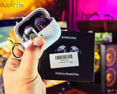 سماعة Samsung Galaxy Buds 3 pro بالعلبة و مقاسات الأذن و جراب أصلي