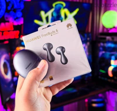 سماعة Huawei FreeBuds 6 جديدة فتح علبة كاملة المشتملات