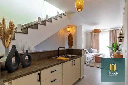Super Lux finished townhouse, ready for viewing, for sale in Naya Bay, Ras El Hekma, next to Fouka Bay and Azha Ras El Hekma, featuring a direct Cryst
