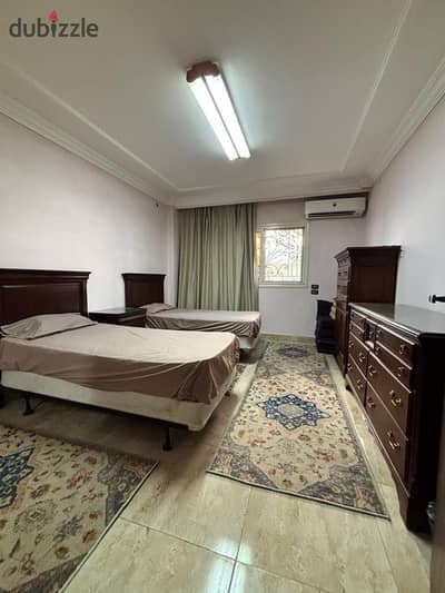 For lovers of privacy and tranquility, a unique rental opportunity in Zahra Maadi, a luxurious ground floor apartment within Emerald Compound (next to Carrefour Maadi), in a strategic location that combines tranquility and proximity to services. + Key features: • Ultra Modern Finishing: A classy modern design ready for immediate occupancy. • Garden and terrace