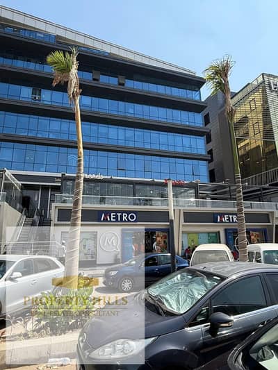 Last shop for sale, currently rented for 180,000 per month, with a street-facing storefront in Fifth Settlement.