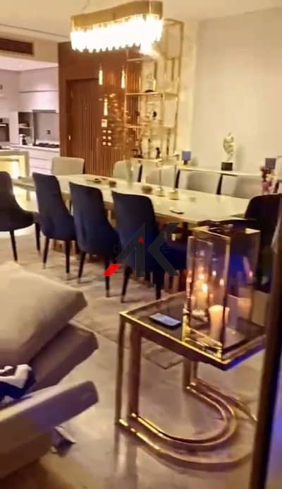 luxurious Furnished Apartment with pool For Sale in Lake View Residence - New Cairo