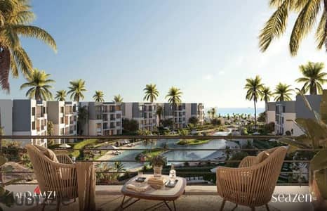 Chalet + Garden for Sale Fully Finished with Installments & Lagoon View at Seazen Al Qamzi | North Coast
