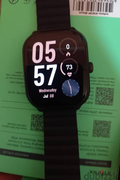 : Infinix XWatch 3 Plus كسر زيرو مع علبة و2 استراب