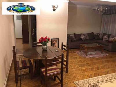 Furnished apartment for rent in Zahraa El Maadi next to Wadi Degla Club consisting of two bedrooms and a three-piece reception and two bathrooms fully air-conditioned with Wi-Fi on the third floor using stairs