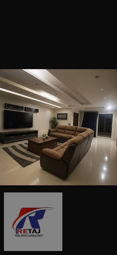 Furnished apartment for rent, 240 square meters, in a prime location off Abbas El Akkad Street. Unit area: 240 square meters - Floor: 9th (with elevat