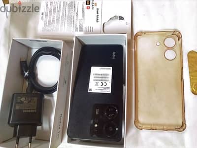 للبيع Xiaomi Redmi 13C - black - 8/256 معاه شاحن 45 وات وجراب وكرتونته
