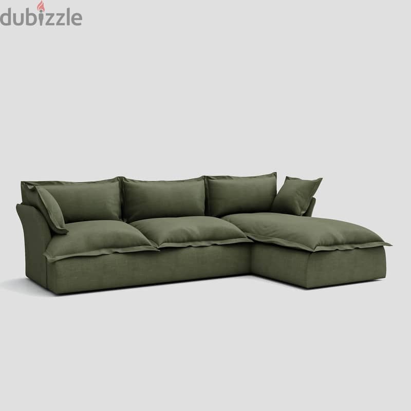 L-shape sofa LxWxD 3x1.72x1 4