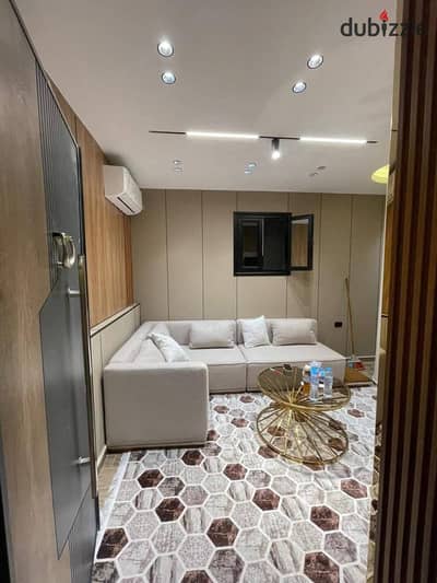 Studio double room and hall for sale in the best location in October City, Neighborhood 1, adjacent to MSA University and Wadi Degla Club. The area of the studio is 40 meters. Mandatory rent for each studio is 13,000. The price of the studio with a room, hall, kitchen, and bathroom for sale is 1,300,000 without furniture and 1,450,000 with furniture.