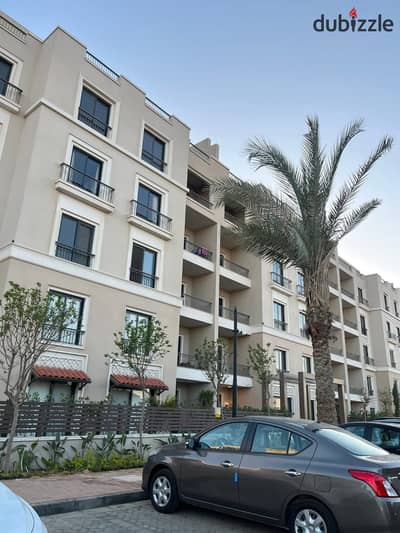 Directly from the owner: 164 sq m ground floor apartment with garden for sale in Village West Compound by Dorra Developments