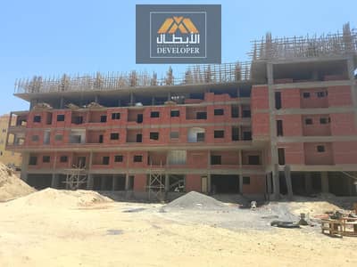 63 sqm 1-bedroom apartment with a pool view on Al Hijaz Main Street, fully finished, Green Contract, 35% down payment, and 20% cash discount.