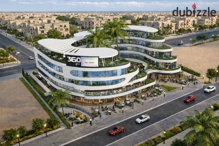 Shop for sale, ground floor with an area of 29 meters with the lowest down payment and longest repayment period in 360 Mall located in the heart of October Gardens