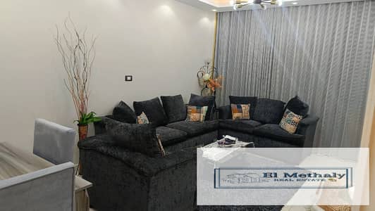 A distinctive furnished apartment for rent in Al Rehab City, New Cairo.