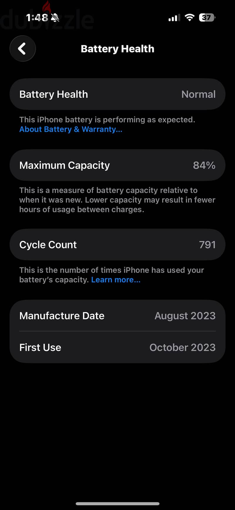 Apple - iPhone 15 Pro 84% battery 1