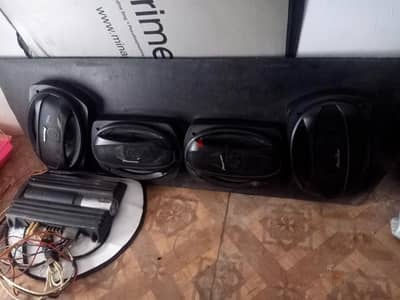 للبيع 4 سماعات بايونير اصلي + جي ام سوني اصلي + كوريك 2 طن جديد