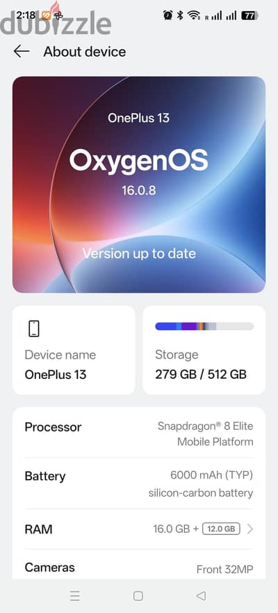 OnePlus 13 5G (16GB RAM / 512GB Storage) – Like New