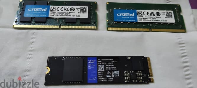 WD BlUe SN 580   1TB  / Crucial  16×2