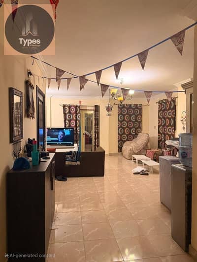Apartment for sale in the First District, Block 6, next to Wadi Degla Club. Third balcony, north-facing, unobstructed view, elevator and gas. 160 sq