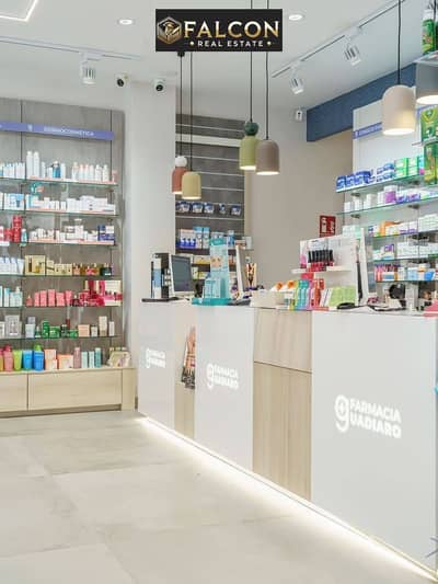 A fantastic pharmacy (ready for immediate occupancy) with a sea view, opposite the Air Defense House, is for sale in the Go Heliopolis compound, next