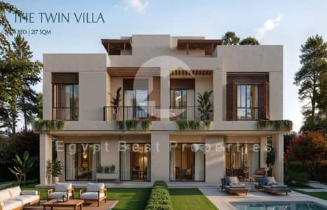 Best Price Twin House Private Garden Fully Finished & Acs For Sale By Sodic with Instalment Up to 9 years