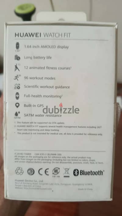 ساعة HUAWEI Watch Fit 1 استعمال خفيف.