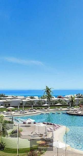 Fully finished chalet with a direct view of the sea in Sea Shore Hyde Park, minutes from Fouka Bay and Hacienda West