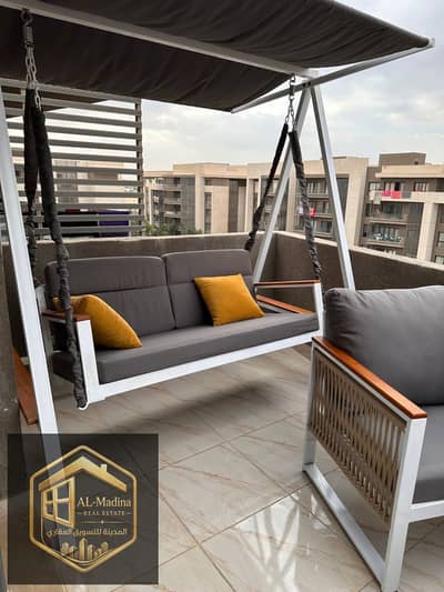 A prime opportunity to live in the most prestigious and modern phase of Madinaty, B15. A fully furnished apartment, brand new, is available for rent.