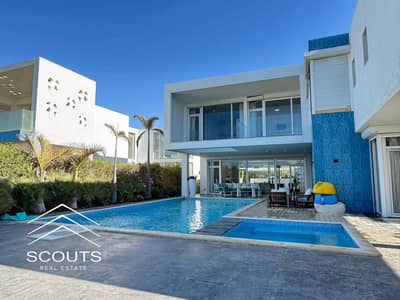تاون هاوس على البحر صف اول لاجونز للبيع فى سولت Salt راس الحكمه الساحل الشمالى North Coast بجوار قطاميه كوست هايسندا وسوان ليك فيو على اللاجون دايركت