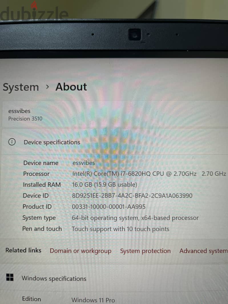 Dell precision 3510 4