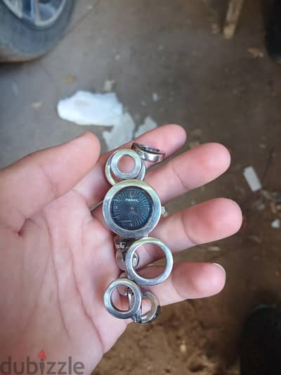 ساعه يد  Fossil orignal  stainless steel