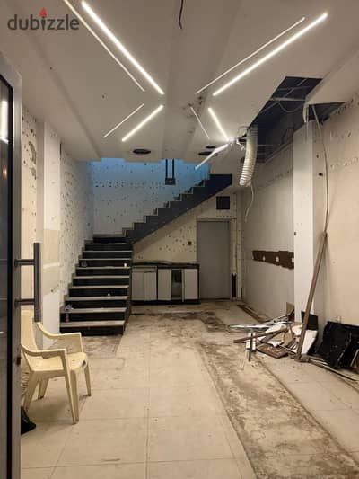 Shop for rent in Kraft Zone Block 1, area 95 square meters, two floors, super lux finishing, needs some minor touches, best location for investment Shop for rent in Kraft Zone Block 1, area 95 square meters, two floors, super lux finishing, needs some minor touches, best location for investment