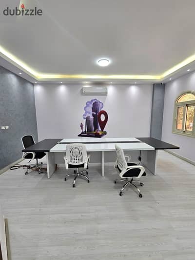 Office 200 sqm for rent furnished in Al Tagamoa Al Khames