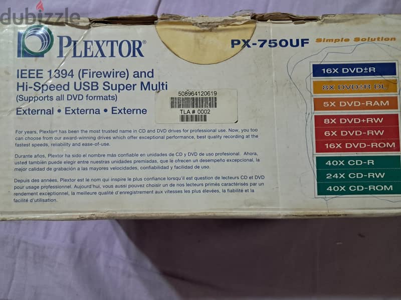 Plextor PX-750UF DVD ROOM 1